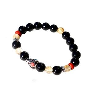 CatstoneNYC Black Onyx Crystal Prehnite Bracelet